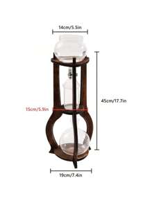 ZhdnBhnos ZhdnBhnos LINSIE Iced Coffee Cold Brew Drip Tower 600ML/20.29OZ Capacity Sharing Pot Cold Brew Coffee Maker 6 To 8 Cups, Ice Coffee Machine For Home Coffee Shops Offices(Brown) The Best Gift/Present For Family&Friends Happy Christmas