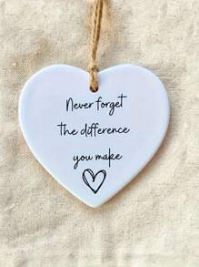 1 sztuka Miłość akrylowa wisząca ozdoba, prezent z podziękowaniem, nigdy nie zapomnij o zmianach, które wprowadziłeś, prezent z podziękowaniem, prezent dla przyjaciela, prezent miłosny, wystrój domu, wystrój pokoju, wystrój ściany