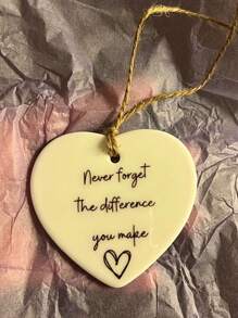 1 sztuka Miłość akrylowa wisząca ozdoba, prezent z podziękowaniem, nigdy nie zapomnij o zmianach, które wprowadziłeś, prezent z podziękowaniem, prezent dla przyjaciela, prezent miłosny, wystrój domu, wystrój pokoju, wystrój ściany