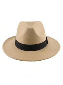 1 件女士时尚高端柔软羊毛毡心形帽，时尚各种链带装饰适用于帽子、软呢帽、草帽、新娘结婚帽、生日派对帽，男女通用 - 彩色 - 查看 18