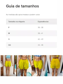 Tactel Women's Shorts Two Pockets Beach Summer Gym Colorful Shorts - Yellow - View 5