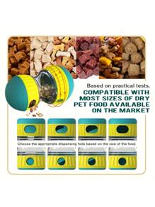 1 件互动狗狗拼图玩具 - 可调节零食分配器、慢速喂食器、智商刺激器、无聊克星、食物拼图球，适合忙碌的狗狗和小狗 - 彩色 - 查看 9