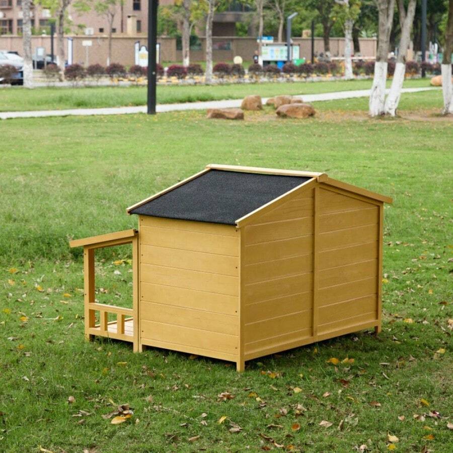 Dog House, Waterproof Dog Cage Kennel, Wooden Outdoor And Indoor Dog