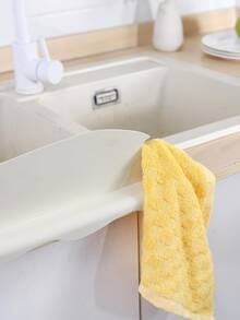 1 Cute Bear Shape Water Stopper -, Kitchen Bathroom Sink Splashback, Kitchen Splashback Sink Stopper Upgraded Design Dishwashing Stopper, Kitchen Utensils, Sink Guards, Sink Guards, Sink Partitions, Sink Splashbacks Cute Kitchen Accessories - 白色 - 查看 6