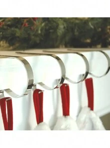 1/2/3 chiếc Móc treo tất Giáng sinh bằng vàng và bạc, Móc treo lò sưởi, Móc trang trí cây thông Noel chống trượt cho tiệc sinh nhật, đám cưới, Thích hợp để trang trí Giáng sinh, Móc treo tất lò sưởi, Trang trí phông nền tiệc, Giáng sinh - Nhiều màu - Xem 4