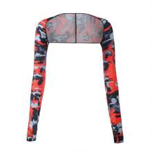 1 chiếc khăn choàng chống nắng có tay dành cho nữ dùng cho các môn thể thao ngoài trời, đạp xe và nhiều mục đích sử dụng trong lễ Halloween - màu đen - Xem 9