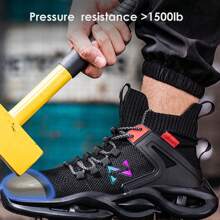 Calzado industrial Botas de trabajo para hombre con puntera de acero y resistentes a perforaciones,Athletic, Fitness, Sportswear,street style,workout outfit