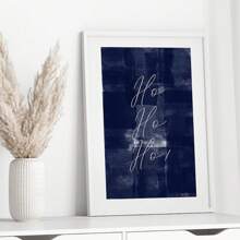 1pc Blue Merry Prints, Blue Decor, Minimalist Wall Art, Wall Decor, Tree Prinable