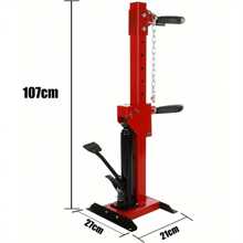 Hydraulic Spring Compressor 1 Ton (2200 Lbs) Strut Spring Compressor Hydraulic Coil Spring Compressor For Car Repairing And Strut Spring Removing (Red) - 紅色 - 查看 3