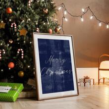1pc Blue Merry Prints, Blue Decor, Minimalist Wall Art, Wall Decor, Tree Prinable