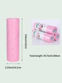 1 Cuộn Khăn Rửa Chén Không Dệt Không Dầu Dùng Một Lần, Khăn Lau Lau Chùi Không Dính, Khăn Lau Nhiều Màu Có Thể Tái Sử Dụng Để Lau Khô Và Ướt, Dụng Cụ Nhà Bếp Tiện Lợi, Dễ Vệ Sinh Và Bảo Quản - Nhiều màu - Xem 4