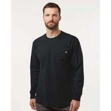Dickies - Traditional Heavyweight Long Sleeve T-Shirt - WL50 - 黑色 - 查看 1
