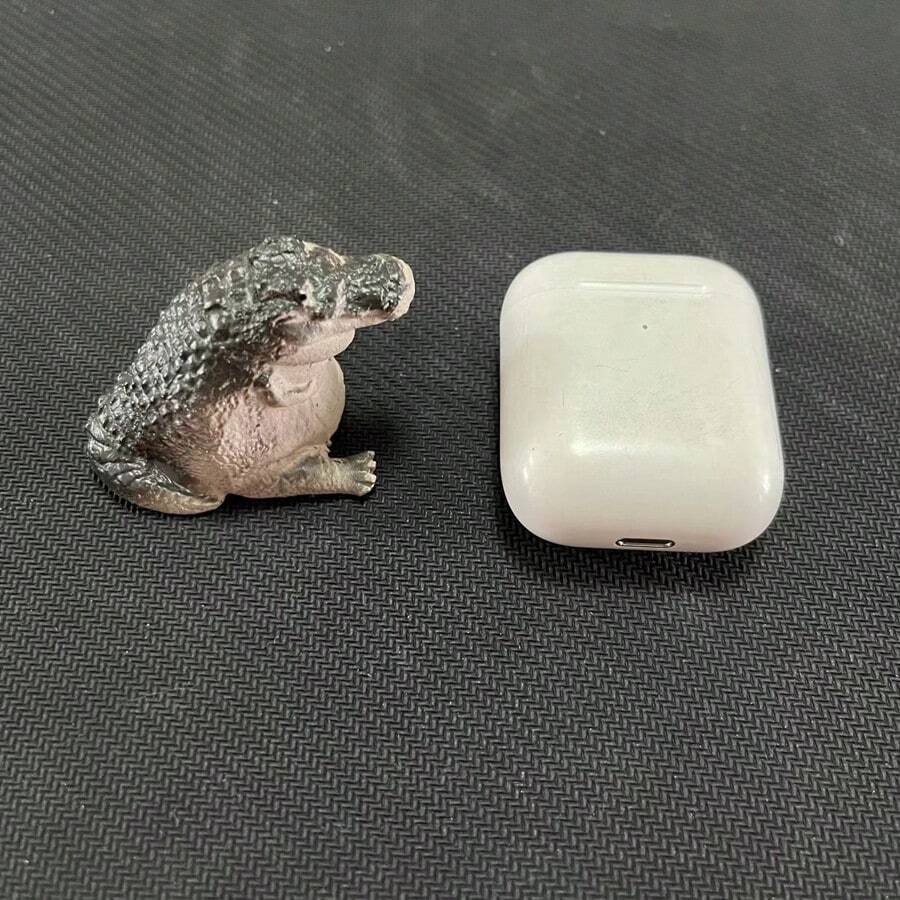 1 Piece, Miniature Realistic Crocodile Figurine Decorative Statue For