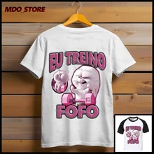 I Workout T-Shirt Cute Snowball Bunny Movie Pets Unisex Cute Workout Top Cute Workout Shirt Gym Women's T-Shirt Gym Fitness CrossFit - 白色 - 查看 1