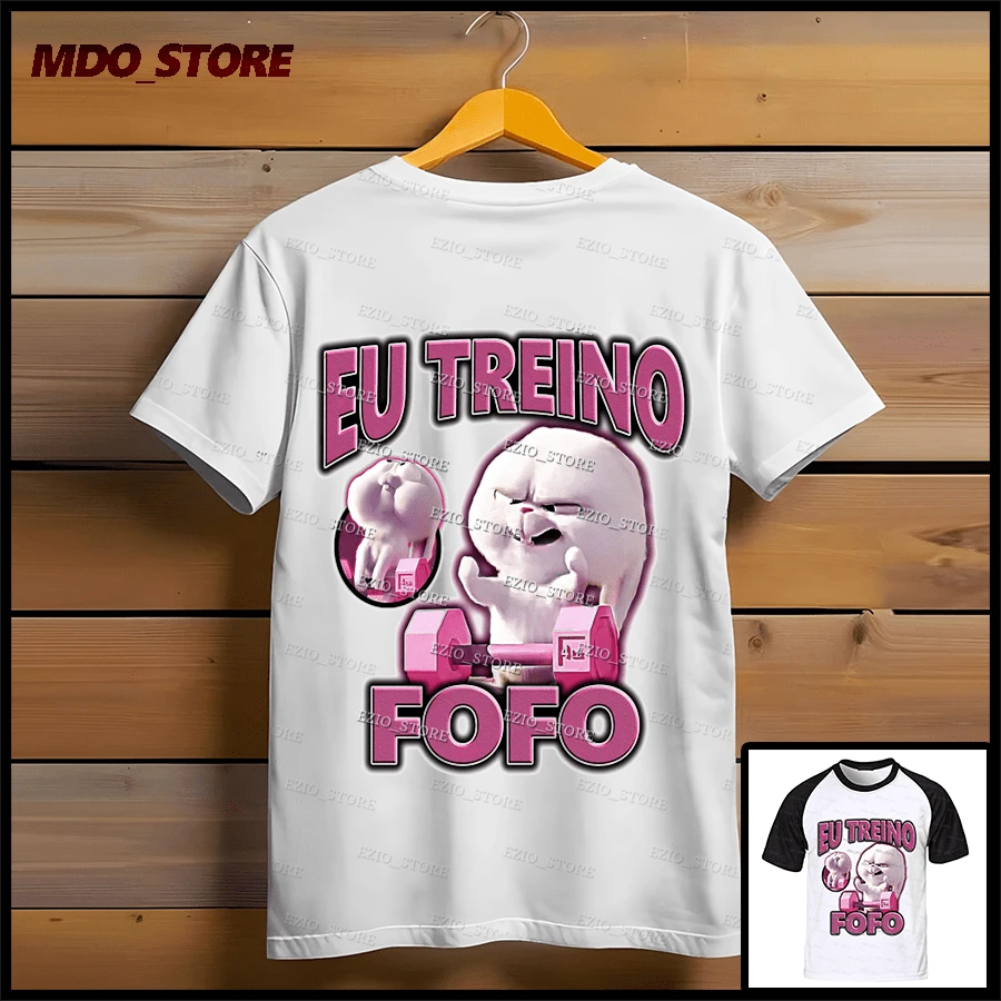 I Workout T-Shirt Cute Snowball Bunny Movie Pets Unisex Cute Workout Top Cute Workout Shirt Gym Women's T-Shirt Gym Fitness CrossFit - 白色 - 查看 1