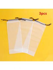 1/3/5/10pcs Plastic Bag Matte Translucent Umbrella Storage Bag, Reusable, Portable Umbrella Drawstring, Storage Set, Home Storage Organizer, Simple Waterproof Umbrella Bag, Multifunctional Storage Bag, Multifunctional Storage Bag Mouse Pad Packing Bag, Swimsuit Opaque Bra Underwear Drawstring Bag Summer Cooling,Beach,Travel