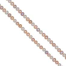 The Black Bow 8-9mm, Multi Colored FW Cultured Pearl Rope Strand Necklace, 72 Inch