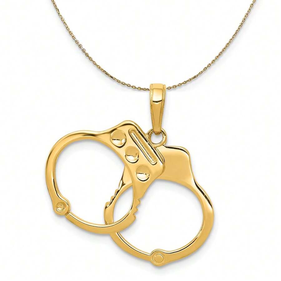 The Black Bow 14k Yellow Gold Large Handcuffs Necklace SHEIN USA