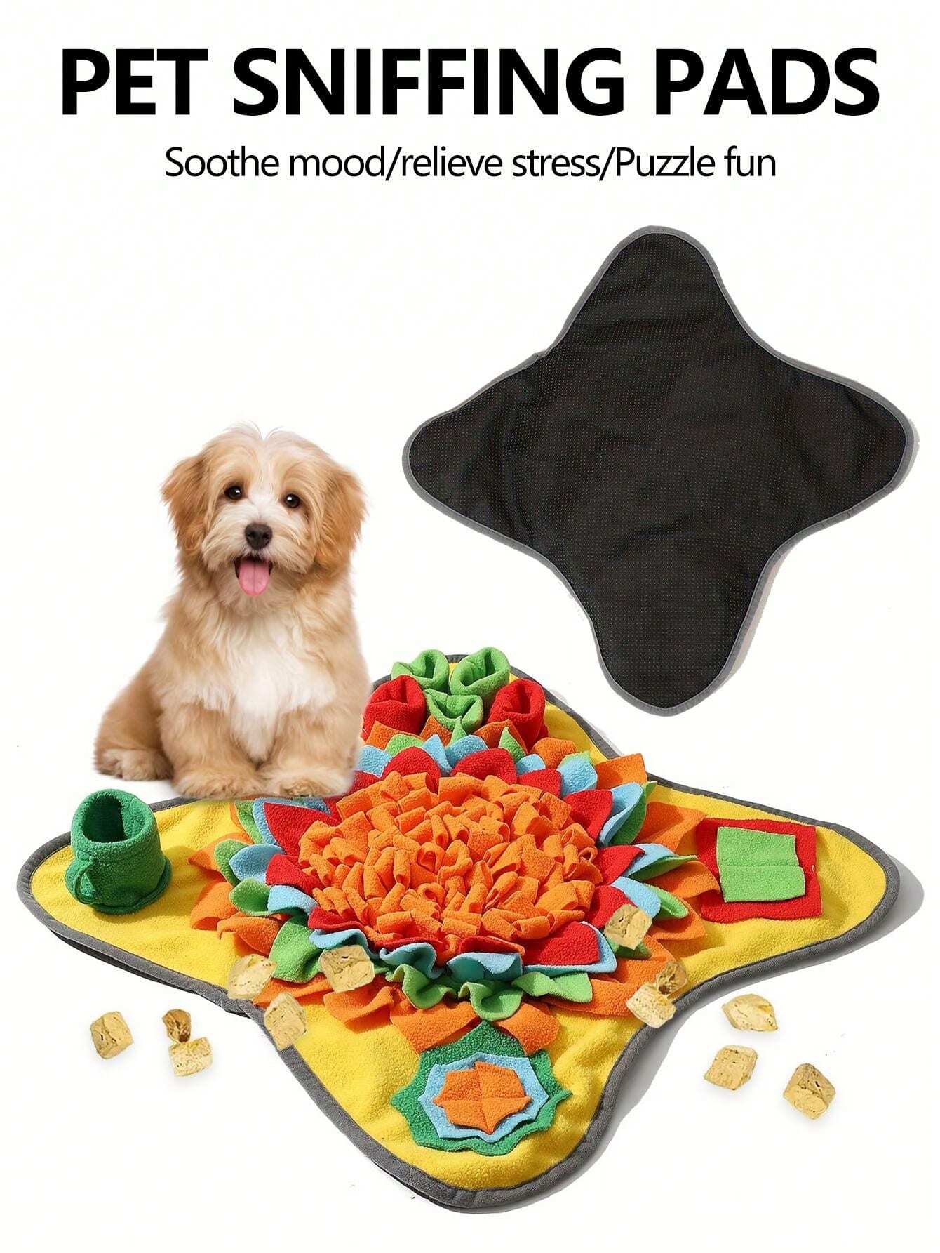 Pet Sniff Mat Dog Nose Work Feeding Mat, Slow Feeder Stress Relief