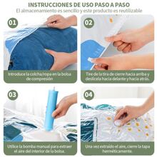 9 Pieces Vacuum Storage Bags For Travel Clothes, Rabbit Pattern, Manually Operated Vacuum Compression Bag With Automatic Air Pump, Suction Compression Storage Bag (9 Pieces), Room Decor, Home Decor, Fall Decor, Bedroom Decor - 11pcs - View 5