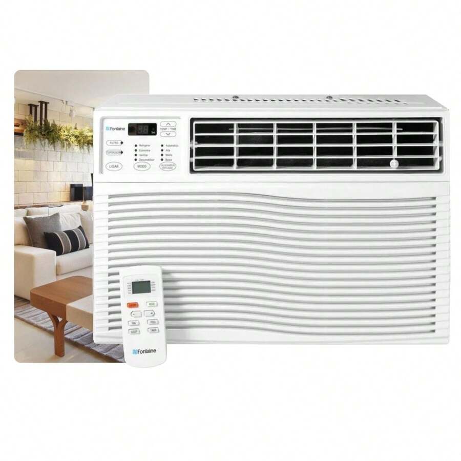 Air Conditioner 110v 127v Window 10,000 BTUs Cold For Bedroom, Living