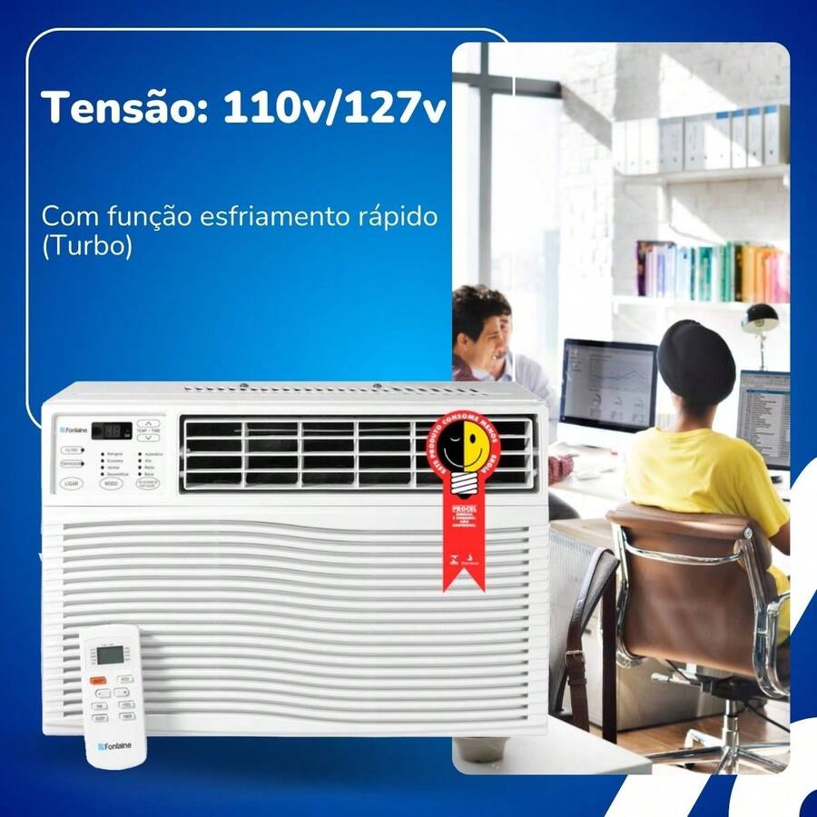 Air Conditioner 110v 127v Window 10,000 BTUs Cold For Bedroom, Living