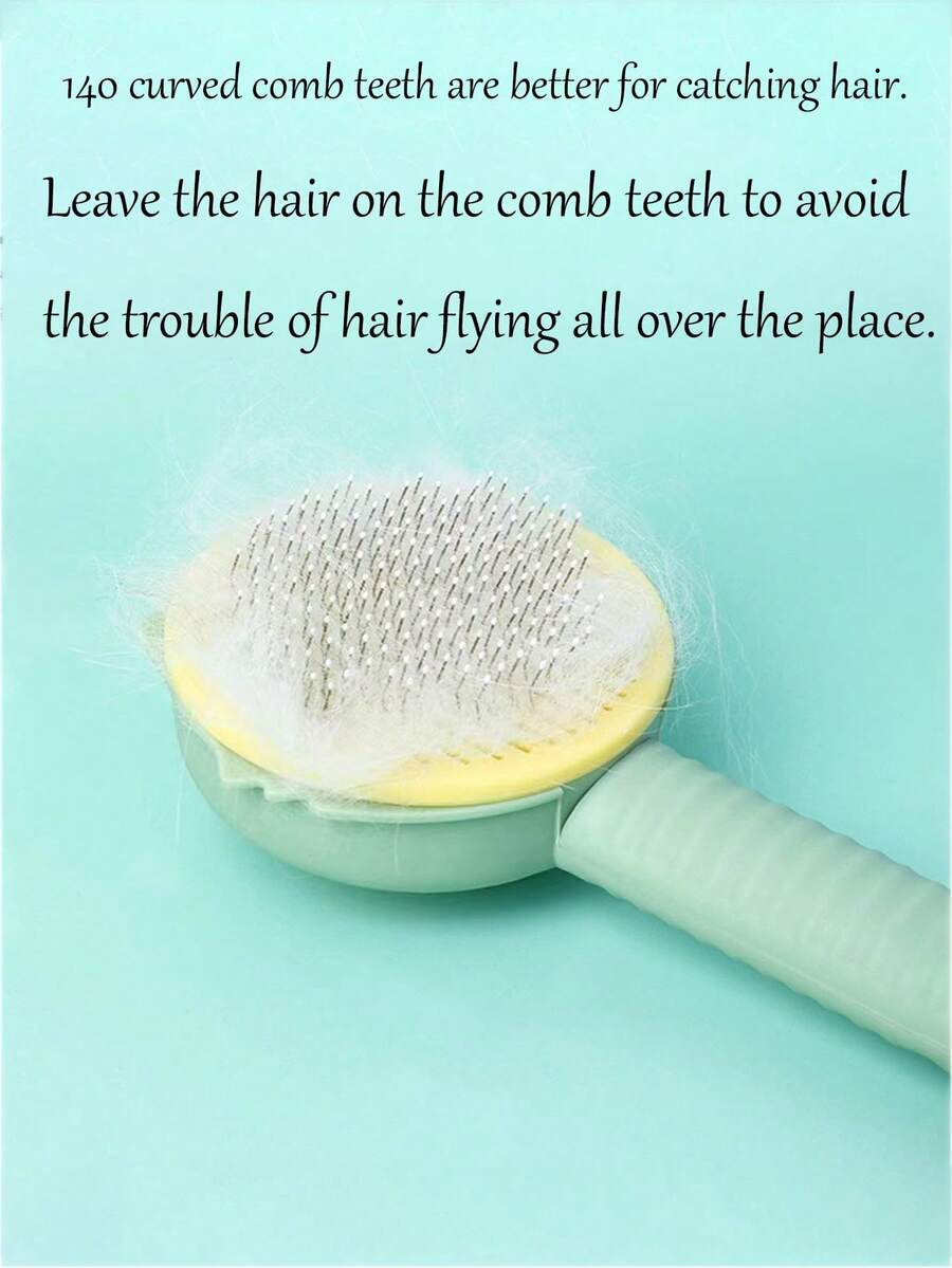 New Massage & Dematting Brush, Dog Cat Grooming Comb, Stainless Steel