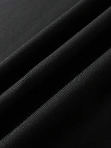 女士优雅黑色连衣裙 | 鱼尾裙摆喇叭袖修身休闲连衣裙 | 适合通勤、约会、聚会、派对、毕业典礼、演出、工作、周年纪念和生日等场合 | 2026春夏款 | 情人节连衣裙 - 黑色 - 查看 9