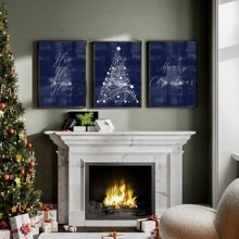 1pc Blue Merry Prints, Blue Decor, Minimalist Wall Art, Wall Decor, Tree Prinable