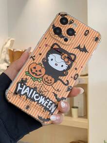 Halloween KT Cat Wallet Card Holder Shockproof IPhone Phone Case