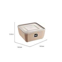Kit 4 UZ Multipurpose Pots Premium Square Colors - Capuccino - 查看 3