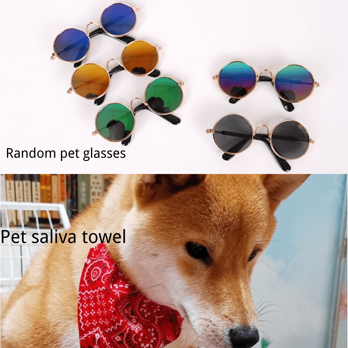 1 件随机颜色新款猫项圈项圈围兜宠物配件铃铛可爱狗狗挂件配件婴儿安全扣 - 彩色 - 查看 1