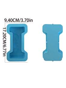 1 件大字母树脂模具，硅胶水晶，适用于 DIY 工艺装饰蜡烛制作器，适用于周年纪念礼物/纪念品桌面展示 - 藍色 - 查看 20