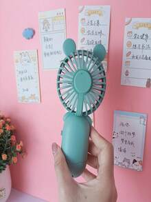 Mini Portable USB Rechargeable Desktop And Handheld Fan With 3 Types - 綠色 - 查看 7