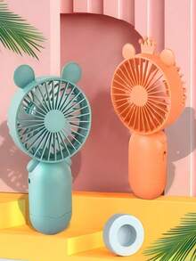 Mini Portable USB Rechargeable Desktop And Handheld Fan With 3 Types - 綠色 - 查看 2