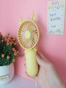 Mini Portable USB Rechargeable Desktop And Handheld Fan With 3 Types - 綠色 - 查看 4