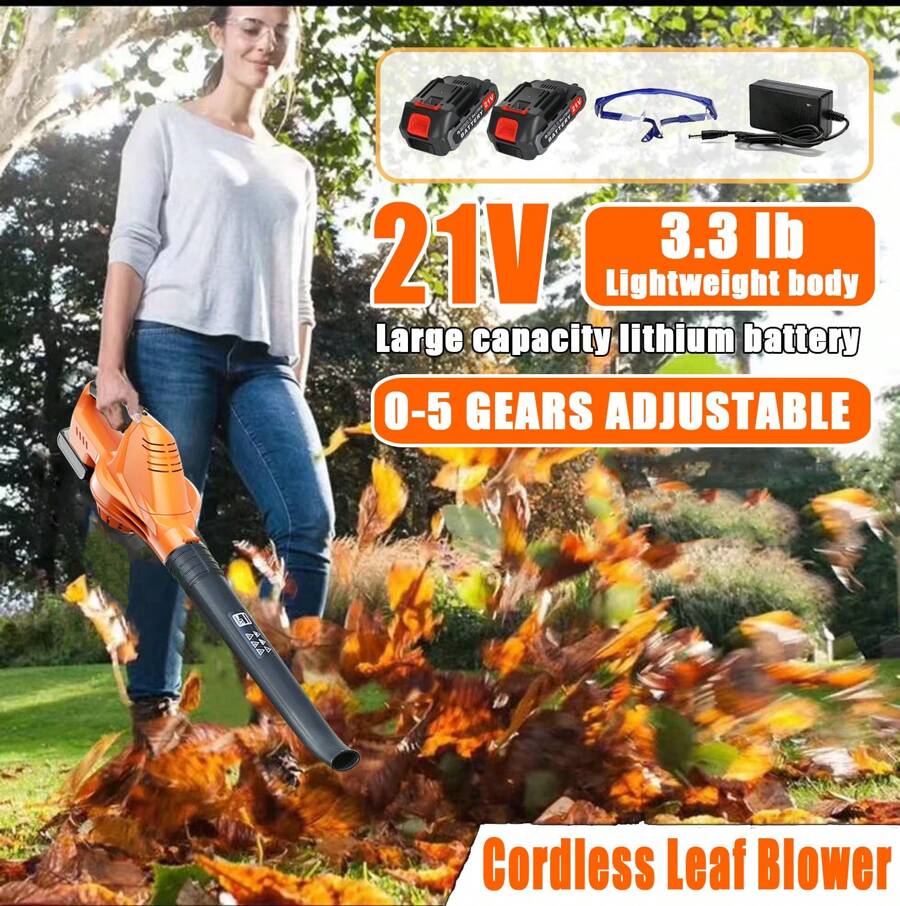 Cordless With Battery And Charger Electric Leaf Blower Battery
