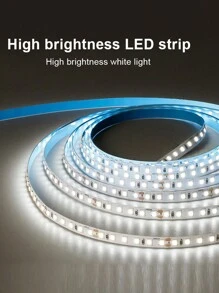 1pc/1m/2m/5m Adjustable Brightness Dual Color Temperature Self-Adhesive LED Light Strip, Multi-Functional Home Use For Wardrobe, Cabinet, Stairs, Indoor Decoration, Smart Light Rope, Bedroom, Living Room Ambient Lighting