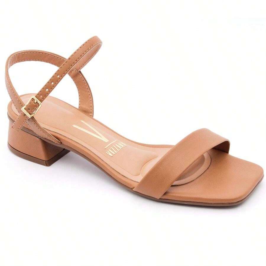 Vizzano Women's Sandal With Low Thick Heel And Original Buckle - 駝色 - 查看 1