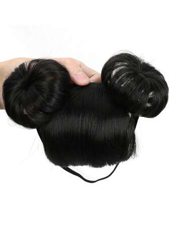 Synthetic Girl Baby Children's Fake Bangs Wig With Rubber Hairband Bangs Chignons Daily Wear Bangs Cosplay Hairpieces Accessories