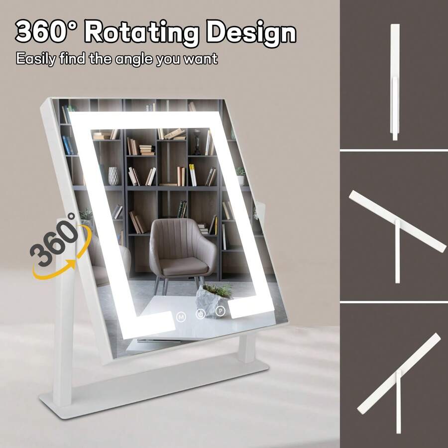 Makeup Mirror A Makeup Mirror With Lights, A 14 X 11Inch