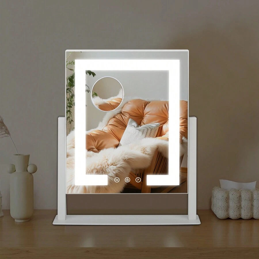 Makeup Mirror A Makeup Mirror With Lights, A 14 X 11Inch