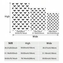 1 cái chăn lông cừu flannel in kỹ thuật số đơn giản cho cô gái da trắng với chất liệu dày dặn và cảm giác mềm mại thân thiện với da; Mẫu lông mày & lông mi đen, thích hợp để ngủ trưa tại văn phòng, du lịch, đi máy bay, cắm trại, sofa ở nhà; Chăn Đa Năng Tất Cả Các Mùa - MT011 - Xem 3