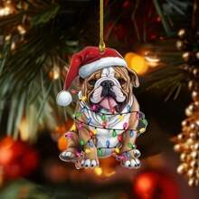 1pc Cute Animal Pendant Collection Party Decorations, 2D Flat Acrylic Keychains, Fun Car Accessories And Gift Ideas, Tree Pendants, Backpack Keychain Pendants, Car Mirrors, Key Chains, Holiday Party Gifts Home Decor Christmas Decorations Room Decor Christmas - Multicolor - View 8