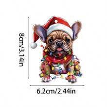 1pc Cute Animal Pendant Collection Party Decorations, 2D Flat Acrylic Keychains, Fun Car Accessories And Gift Ideas, Tree Pendants, Backpack Keychain Pendants, Car Mirrors, Key Chains, Holiday Party Gifts Home Decor Christmas Decorations Room Decor Christmas - Multicolor - View 11