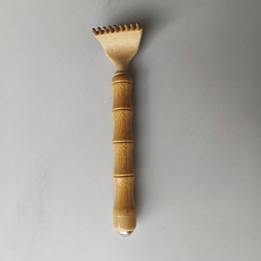 Bamboo Steel Scalp Hair Back Scratching Massage Stick, Adjustable Itching Relief Tool For Elders - Multicolor - View 1