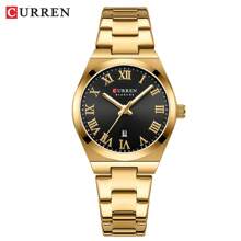Curren CURREN Fashion Women Watch Top Brand Luxury Lady Girl Classic Wristwatch Stainless Steel Bracelet Strap Simple Original Waterproof Elegant Female Clock Gift 9095