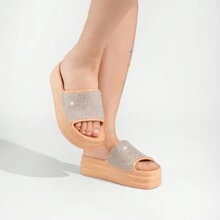 EVVA HIT Women's Flip Flops Platform Wedge Heel Very Light 100% EVA Women's Sandals EVA Sandal Platform EVA Clogs Women's Flat Sandal Evva Women's Sandals Women's Sandals - 米色 - 查看 1