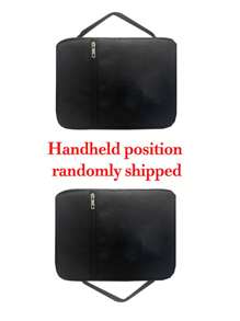 Black Minimalist Cross Print Bible Storage Bag, Suitable For Students' Daily Use, Handbag With Zipper Pocket, Portable Bag, Multifunctional Daily And Book Protection Large Capacity Storage Bag, Portable Sorting Bag, Standard Size Bible Bag, Ideal Choice For Adult, Male And Female Bible Study, Best Gift For Bible Lovers, Gift For Mother-In-Law, Mother And Friends, Christian Gift (Zipper Position Random) - Black - View 11