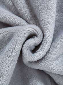 MICHLEY 1pc Cartoon Animal Print Flannel Cozy Sleeping Bag, Long Sleeve, Double Zipper Design, Unisex Baby, Suitable For All Seasons And Daily Use - Multicolor - View 7